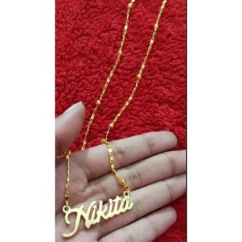 Gold Plated Nitika Pendant with Chain