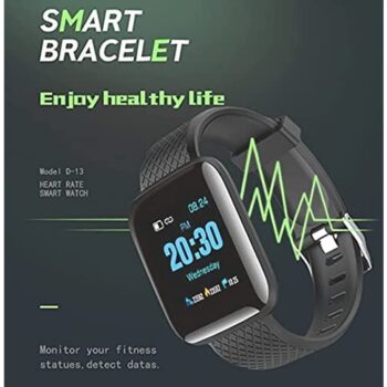 ID116 Bluetooth Smart Fitness Band Watch with Heart Rate Activity Tracker Step and Calorie Counter Blood Pressure OLED Touchscreen Unisex3
