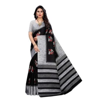 Luxurious Printed Khadi Silk Saree For Women 1