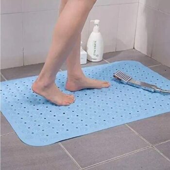Mat Anti-Slip Bath Mat with Suction Cups Anti-Bacterial Bathroom Linen for Bath Tub, Toilet, Kitchen