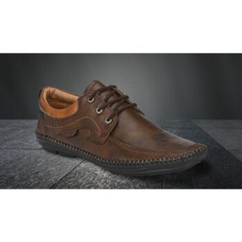 Men's Faux Leather Brown Formal Shoes