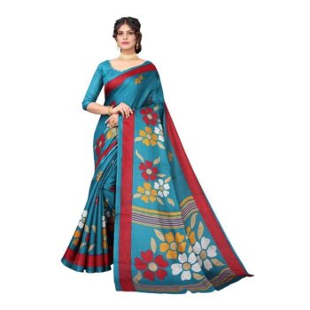 Unique Printed Khadi Silk Saree For Women