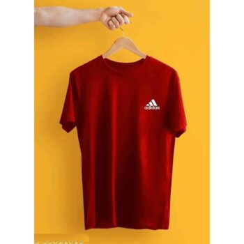 Men's Cotton Blend Adidas Tshirt - Red
