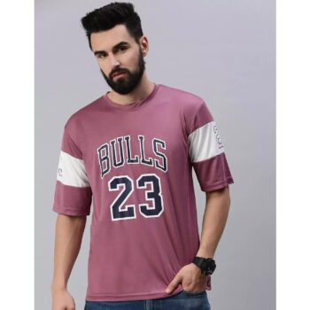 RodZen Polyester Bulls 23 T-Shirt for Men