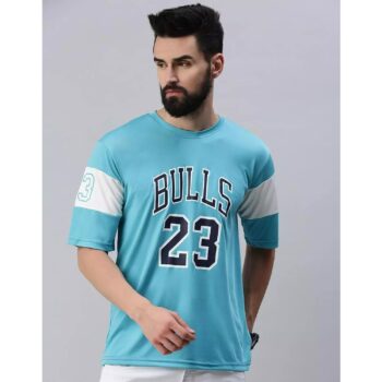 RodZen Polyester Bulls 23 T-Shirt for Men