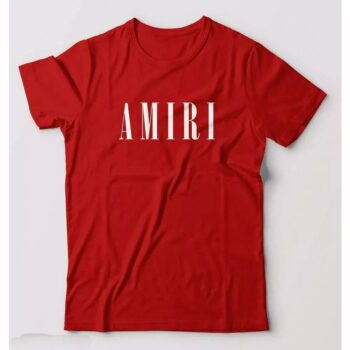 Men Cotton Amiri T-Shirt - Red