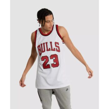 Sleeveless Cotton Bulls 23 T-Shirt for Men - White