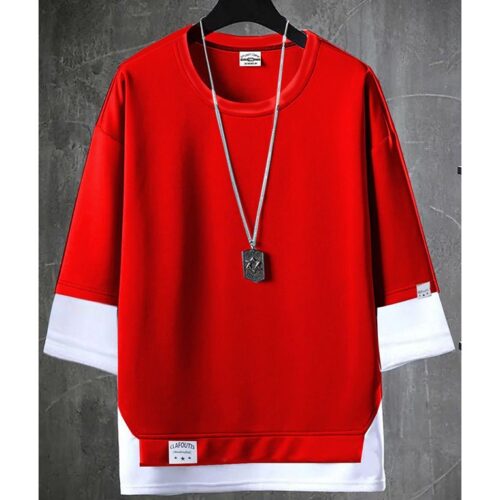 Clafoutis New Style Hip Hop T-shirt For Men -Red