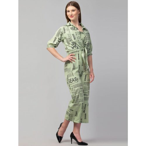 Crepe Printed Jumpsuit for Women 3