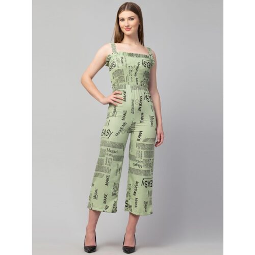 Crepe Printed Jumpsuit for Women 5