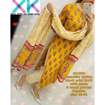 Gorgeous Printed Rayon Kurtis Pant Set With Dupatta