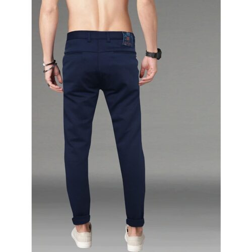 Lycra Solid Slim Fit Casual Chinos 3 3