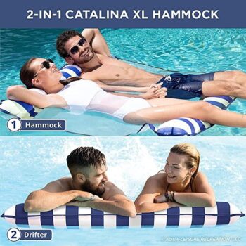 Multifunction Inflatable Water Hammock Floating Bed 1 2 Person Beach Float 5