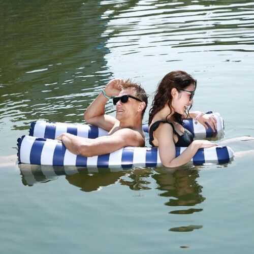 Multifunction Inflatable Water Hammock Floating Bed 1 2 Person Beach Float 6