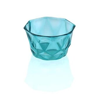 New Diamond Shape Unbreakable Ice Cream Cup Set, Dessert Bowl, Serving Cup (Pack of 6, Blue) 1