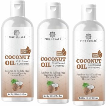 Premium Coconut Hair Oil ( Non-Sticky) - For Strong and Shiny Hair Combo Pack of 3 Bottle of 100ml (300ml) 1