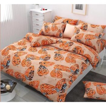 Pure Glace Cotton Printed Double Bedsheets