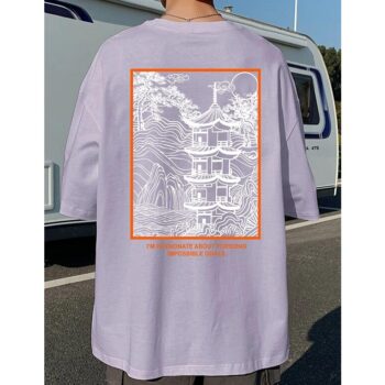 Rigo T-Shirt Cotton Jersey Printed Half Sleeves Men Round Neck (Plus Size) 1