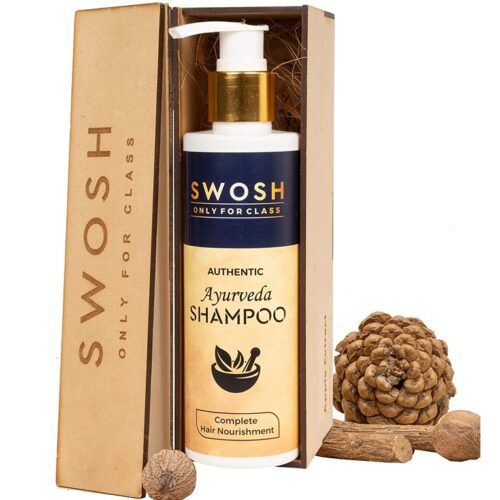 SWOSH Ayurvedic Herbal Shampoo 200 ml for Hair Fall Control and Hair Growth Amla Onion Brami Aloe Vera Bhringraj Extract 6