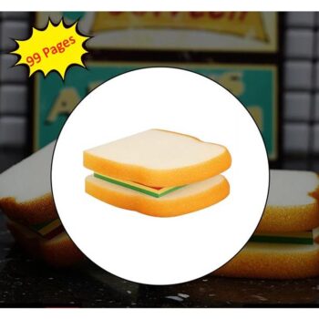 Sandwich Shaped Notepad Sticky Notes Memo Pads, Unique Mini Notes