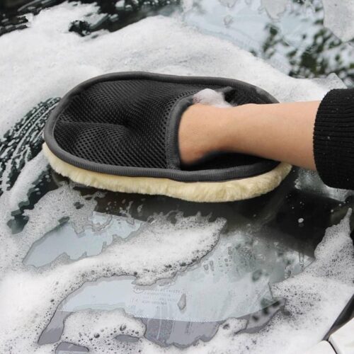 Soft Car Cleaning Wool Glove 6