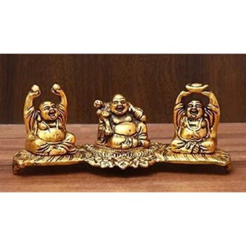 Three Laughing Buddha Set Decor Feng Shui Showpiece 1