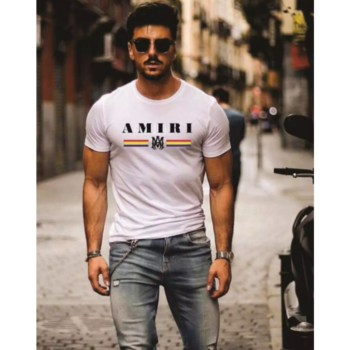 Polyester White MC Stan Amiri T-Shirt for Men