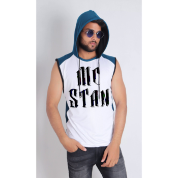 Sleeveless Hooded MC Stan T-Shirt for Men