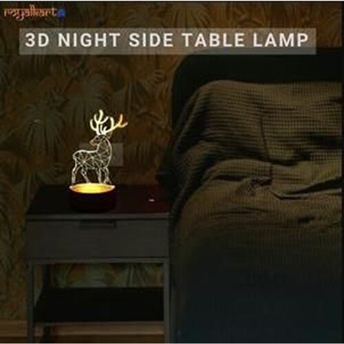 3D Illusion Deer Led Lamp 5