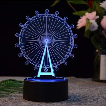 3D Illusion Ferris Wheel LED Lamp 1