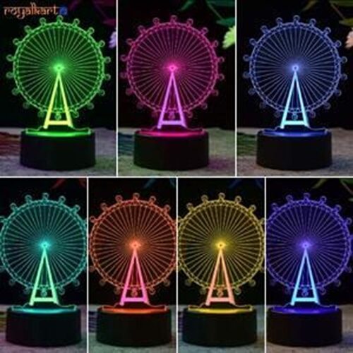 3D Illusion Ferris Wheel LED Lamp 6