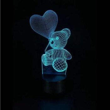 3D Illusion Led Teddy Bear Lamp 3