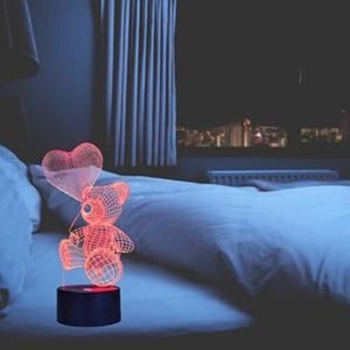 3D Illusion Led Teddy Bear Lamp 4