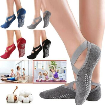 Yoga Socks for Women Anti-Slip Grips and Straps Anti-Skid Fitness Socks  Sock Slippers for Yoga Pilates Ballet Barre Dance Socks 