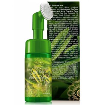 Body Cupid Tea Tree and Neem Anti Acne Foaming Face Wash with built in Brush 100 ml 2