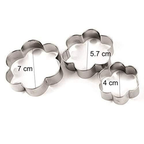 Cookie Cutter Flower Round Heart Star Shape Biscuit Baking Stainless Steel Metal Molds Shape Cutters for Kitchen Baking 3