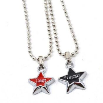 Couple Stainless Steel Pendants Necklace