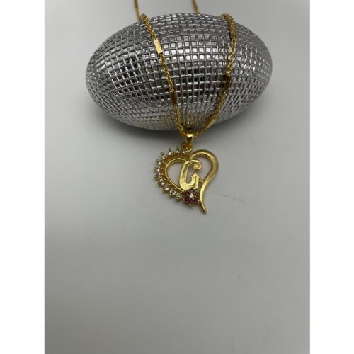 Festive Gold Plated American Diamond Pendants With Chains