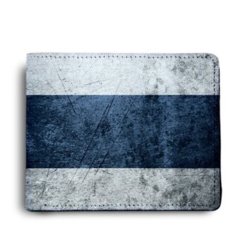 Finland Flag Printed Pu Leather Wallet 1