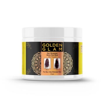 Golden Glam Hair Mask Moisturizing and Smoothing for Dry Damaged Frizzy Hairs 3