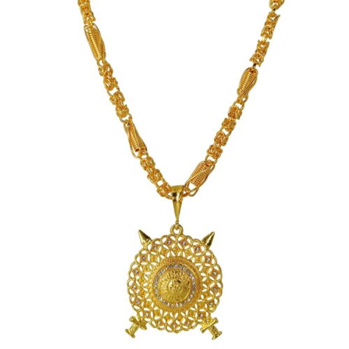 Luxurious Mens Gold Plated Pendant With Chain 1 23