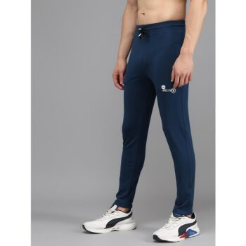 Lycra Solid Slim Fit Men's Track Pant - Blue 3