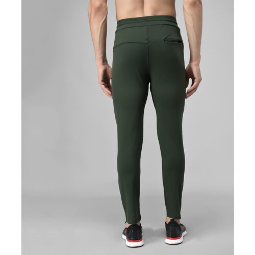 Lycra Solid Slim Fit Mens Track Pant Green 1