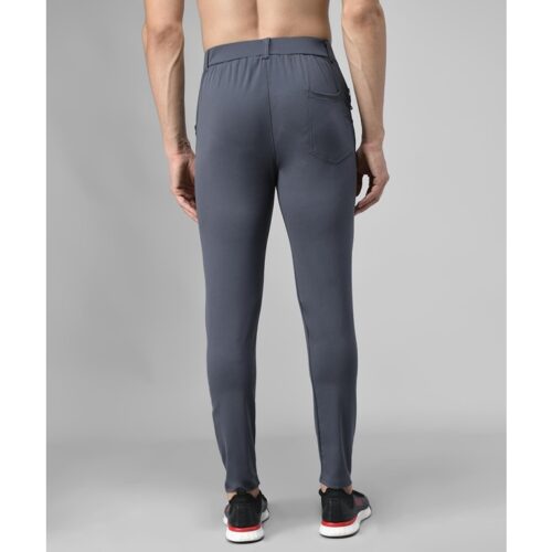 Lycra Solid Slim Fit Mens Track Pant Grey 1 1