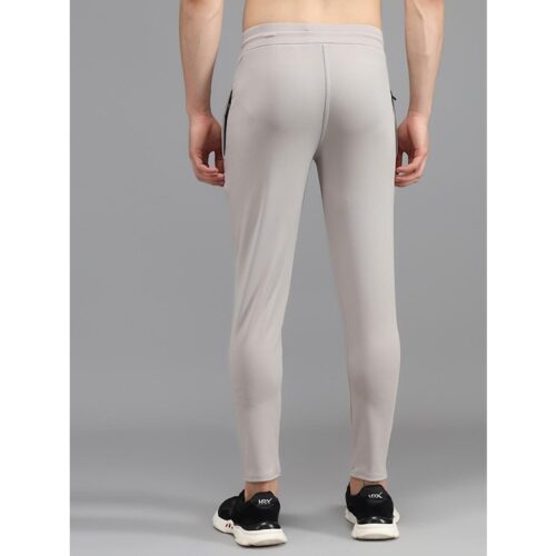 Lycra Solid Slim Fit Mens Track Pant Grey 1 3