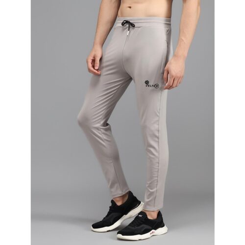 Lycra Solid Slim Fit Mens Track Pant Grey 2 3