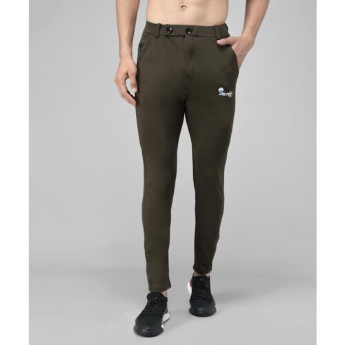 Lycra Solid Slim Fit Men's Track Pant - Light Green