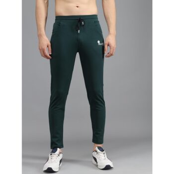 Lycra Solid Slim Fit Men's Track Pant - Olive