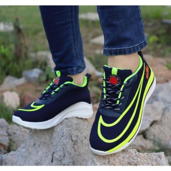 Men Casual Laceup Comfortable Sports Shoes - Green 1