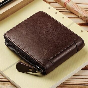 Men's Zipper Synthetic Leather Wallet
